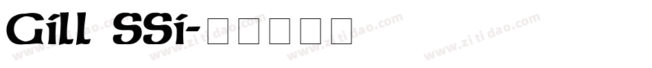 Gill SSi字体转换